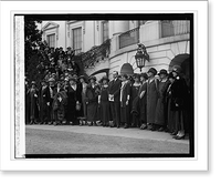 Historic Framed Print, Reps. of 16 Natl. Womens Patriotic groups at W.H. 2/23/25 - 2,  17-7/8" x 21-7/8"