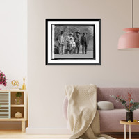 Historic Framed Print, Takina Indians at W.H., [2/18/25],  17-7/8" x 21-7/8"