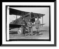 Rep. P.B. O' Sullivan, Gen. Mitchell, Maj. H.B. Clegett at Bowling field, 2/20/25, Antique Poster