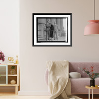 Historic Framed Print, Clarence J. Ulery, doorkeeper of House, and Rep. Chancy of Mich.,  17-7/8" x 21-7/8"