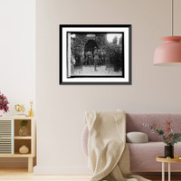 Historic Framed Print, Boy scouts at Mt. Vernon (bugler leverton), [2/23/25],  17-7/8" x 21-7/8"