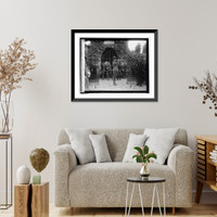 Historic Framed Print, Boy scouts at Mt. Vernon (bugler leverton), [2/23/25],  17-7/8" x 21-7/8"