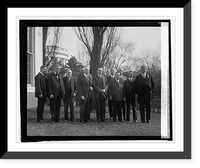 Historic Framed Print, Committee from Philidelphia invite Coolidge to attend Sesquicentennial, 2/14/25,  17-7/8" x 21-7/8"