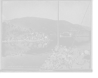 Historic Framed Print, Day Line Steamers passing the Highlands, Hudson River, N.Y.,  17-7/8" x 21-7/8"