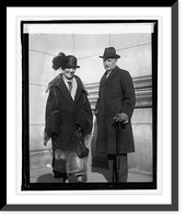 Historic Framed Print, Sir Howard & Lady Howard at Union Station, 3/6/25,  17-7/8" x 21-7/8"