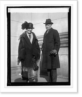 Historic Framed Print, Sir Howard & Lady Howard at Union Station, 3/6/25,  17-7/8" x 21-7/8"
