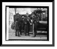Historic Framed Print, Sir Howard at service to late Pres. Ebert of Germany, 3/6/25,  17-7/8" x 21-7/8"