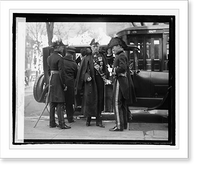 Historic Framed Print, Sir Howard at service to late Pres. Ebert of Germany, 3/6/25,  17-7/8" x 21-7/8"