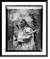 Historic Framed Print, Chief Whirlwind Soldier from Rosebud Reservation, S.D., [3/10/25] - 2,  17-7/8" x 21-7/8"