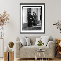 Historic Framed Print, Mrs. A.T. Hert of Ken. and Mrs. J. Hyde of Utah, 3/21/25,  17-7/8" x 21-7/8"