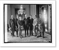 Historic Framed Print, Tommy Noble & Sir Howard, 3/16/25,  17-7/8" x 21-7/8"