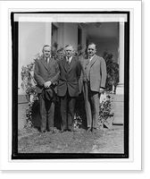 Historic Framed Print, Coolidge, J.A. Hill, & Sen. Stanfield, [3/19/25],  17-7/8" x 21-7/8"