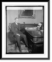 Historic Framed Print, Vice President Dawes in Capitol, 3/19/25,  17-7/8" x 21-7/8"