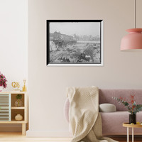 Historic Framed Print, The Big Pennsylvania hole (for station), N.Y.,  17-7/8" x 21-7/8"