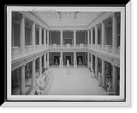 Historic Framed Print, Hall of Sculpture, Carnegie Institute, Pittsburgh, Pa.,  17-7/8" x 21-7/8"