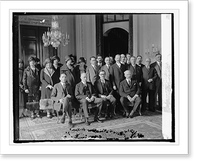 Sir Howard with Washington Zionists, 4/1/25, Antique Print