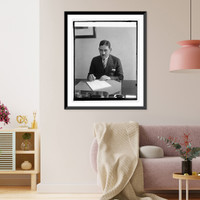 Historic Framed Print, F.M. Moussa of Egyptian Legation, [4/2/25],  17-7/8" x 21-7/8"