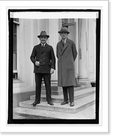 Historic Framed Print, Dr. Fred. Hagedon & Baron Plessery, 4/22/25,  17-7/8" x 21-7/8"