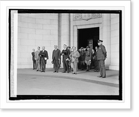 Historic Framed Print, Gerardo Machado, arrival at Union Station, 4/15/25,  17-7/8" x 21-7/8"