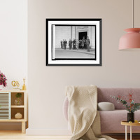 Historic Framed Print, Gerardo Machado, arrival at Union Station, 4/15/25,  17-7/8" x 21-7/8"