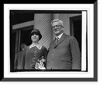 Historic Framed Print, President Elect Gerardo Machado with daughter, Elvira, 4/15/25,  17-7/8" x 21-7/8"