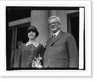 Historic Framed Print, President Elect Gerardo Machado with daughter, Elvira, 4/15/25,  17-7/8" x 21-7/8"