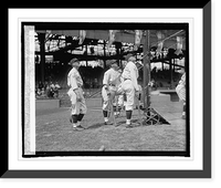 Historic Framed Print, Judge, Harris & Johnson watching Goose,  4/22/25,  17-7/8" x 21-7/8"