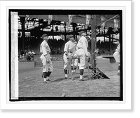 Historic Framed Print, Judge, Harris & Johnson watching Goose,  4/22/25,  17-7/8" x 21-7/8"