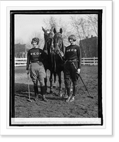 Historic Framed Print, Miss Louise Ireland & Miss Helen Marye, 4/18/25,  17-7/8" x 21-7/8"