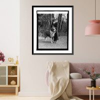 Historic Framed Print, Mrs. Marion Durphy with The Duke of Arlington"",  17-7/8" x 21-7/8"