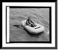 Lt. R.E. Byrd, U.S.N, in rubber life boat, 4/27/25, Vintage Poster