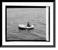 Lt. R.E. Byrd, U.S.N., in rubber life boat, 4/27/25, Vintage Poster