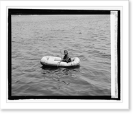 Lt. R.E. Byrd, U.S.N., in rubber life boat, 4/27/25, Vintage Poster