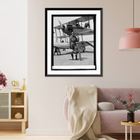 Lt. R.E. Byrd, U.S.N. with rubber life boat, 4/27/25 - 2, Antique Wall Art