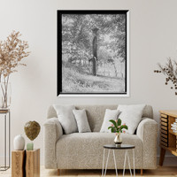 Historic Framed Print, Harlow's Wooden Man, Marquette, Mich.,  17-7/8" x 21-7/8"