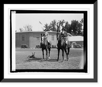 Historic Framed Print, Mrs. J.B. Golden & Mrs. J.S. Upham, [5/8/25],  17-7/8" x 21-7/8"