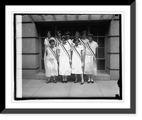 Historic Framed Print, Pages of International Council of Women, 5/4/25,  17-7/8" x 21-7/8"