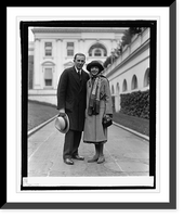 Historic Framed Print, Colleen Moore & husband, John McCormick, 4/29/25,  17-7/8" x 21-7/8"