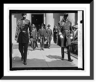 Historic Framed Print, Pres. & Mrs. Coolidge at Gen. Miles funeral, 5/19/25,  17-7/8" x 21-7/8"