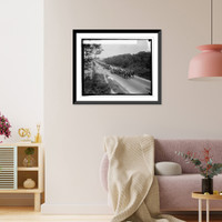 Historic Framed Print, Gen. Miles funeral, 5/19/25,  17-7/8" x 21-7/8"