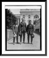 Mickey Travers, Rene leVox, and Edourd Mascart at W.H., 5/19/25, Historic Reproduction