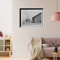 Historic Framed Print, D. & C. st[eame]r at dock, St. Ignace, Mich.,  17-7/8" x 21-7/8"