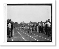 Historic Framed Print, High school track meet at Central Stadium,  17-7/8" x 21-7/8"