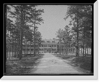 Historic Framed Print, Post hospital, Fort Oglethorpe, Chickamauga Pk. [i.e. Chickamauga-Chattanooga National Military Park], Ga.,  17-7/8" x 21-7/8"