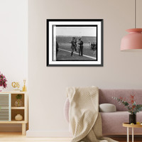 Historic Framed Print, Competitive drill of high school cadets (white), 6/2/25,  17-7/8" x 21-7/8"