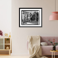 Historic Framed Print, Countess Szechenye and daughter Sylvia, Garden party, Mt. Alton, [5/27/25],  17-7/8" x 21-7/8"