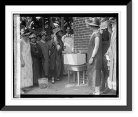 Historic Framed Print, Mrs. Coolidge laying cornerstone at Florence Crittenden Home, 5/27/25,  17-7/8" x 21-7/8"