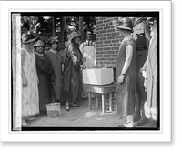 Historic Framed Print, Mrs. Coolidge laying cornerstone at Florence Crittenden Home, 5/27/25,  17-7/8" x 21-7/8"