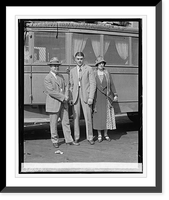 Young" Stribling with "Pa" & "Ma, 6/4/25 Classic, Antique Print