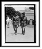 Historic Framed Print, Col. John T. Oxton & son, Jr., both chaplains, U.S.A., 6/12/25,  17-7/8" x 21-7/8"